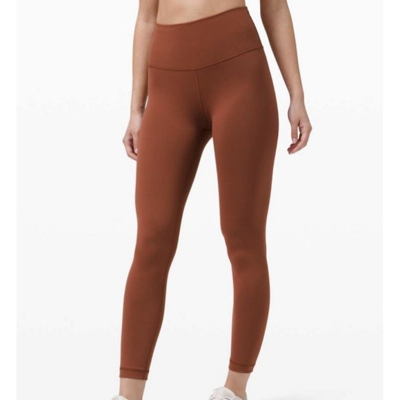 lululemon athletica Pants - Lululemon Wunder Train High Rise Leggings Brown Size 2